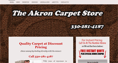 Desktop Screenshot of akroncarpet.net